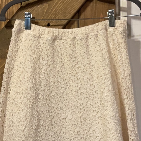 Cream Eyelet Maxi Skirt by Piper Gore Size Small - Picture 2 of 5